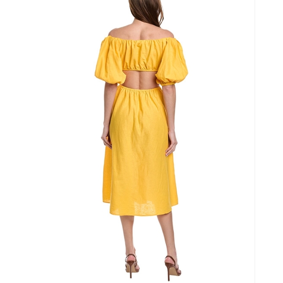 FARM RIO KNOTTED CUTOUT MIDI DRESS 👗 - Picture 3 of 8